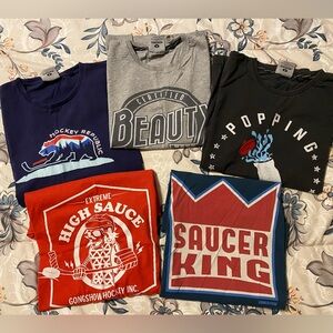 Lot of Boys Gongshow Gear Hockey t-shirts